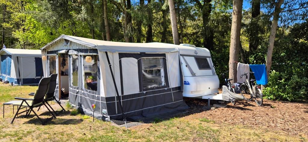 Hobby Excellent Easy Caravan met Voortent/Luifel/Winterdak, Caravans en Kamperen, Rondzit, Hobby, Particulier, Koelkast
