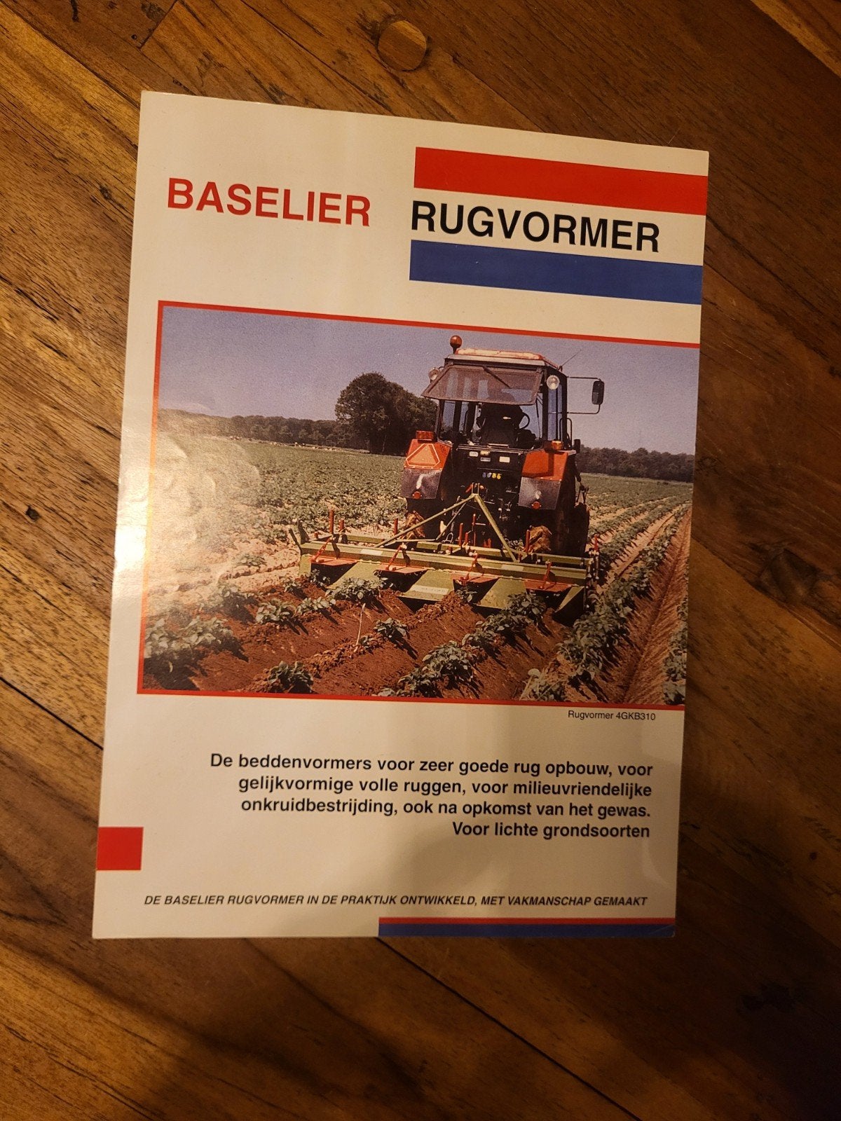 tractor folder Baselier rugvormer, Ophalen of Verzenden, Zo goed als nieuw, Folder