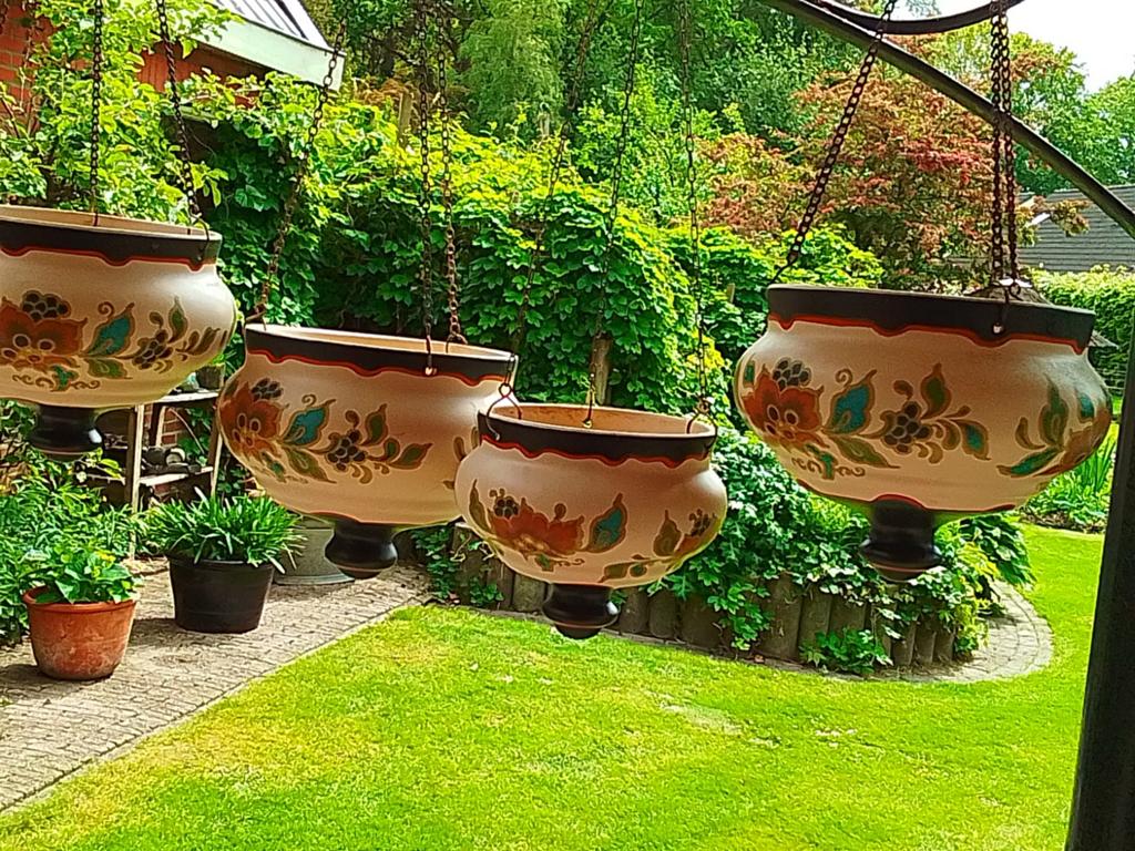 4x Gouda Plateel Hangpotten - Diverse Maten, Antiek en Kunst, Antiek | Woonaccessoires, Ophalen