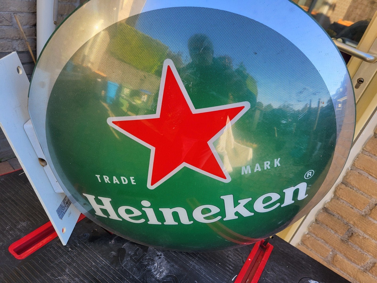 Heineken lamp 3, Ophalen, Zo goed als nieuw, Reclamebord, Plaat of Schild, Heineken