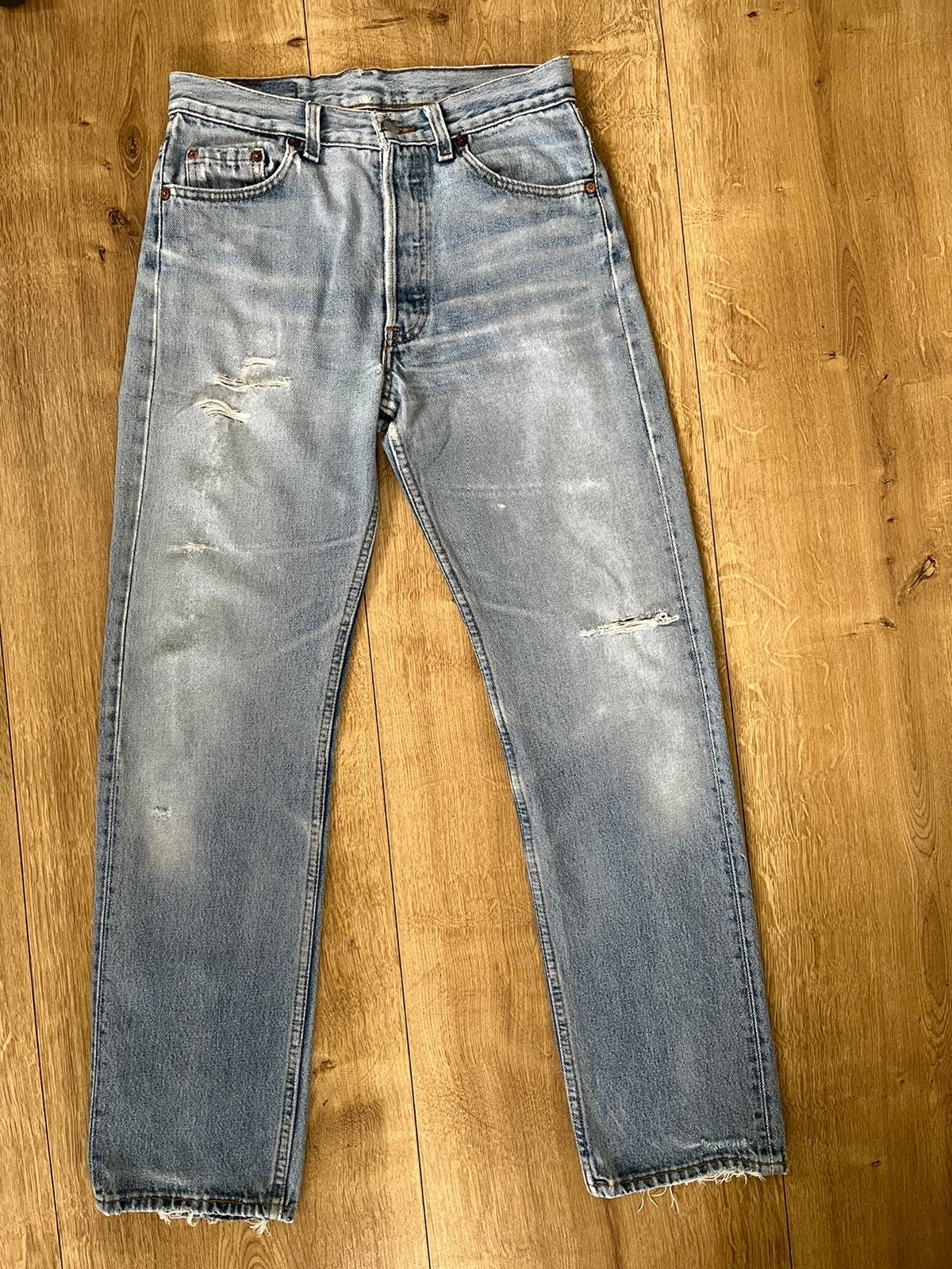 Vintage Levi’s 501 uit de jaren ‘90 29/30, Blauw, W32 (confectie 46) of kleiner, Ophalen of Verzenden, Levi