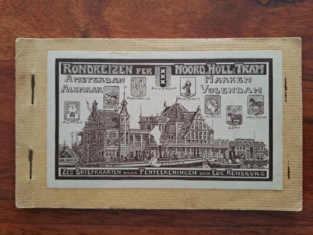 Zes Tramkaartebln, in boekje,  compleet, Ophalen of Verzenden