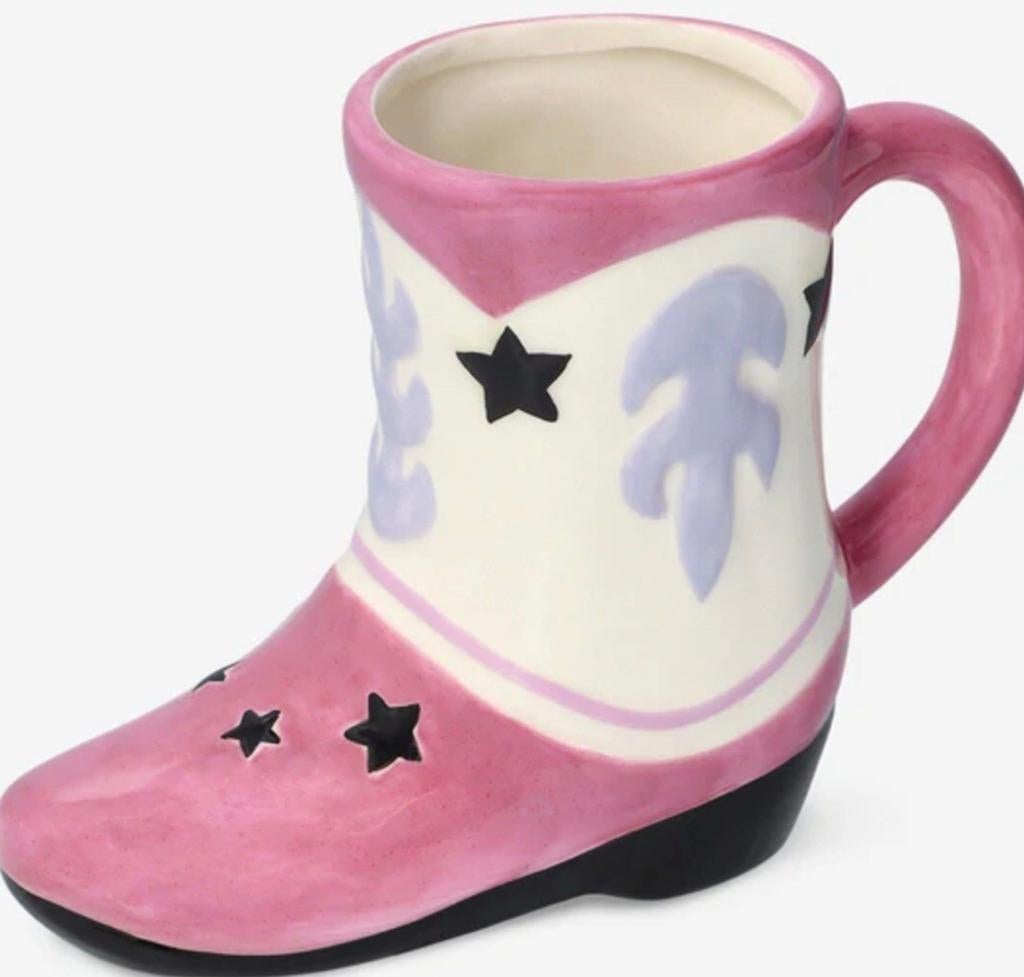 11 stuks flying tiger cowboy mok nieuw in doos !, Ophalen, Nieuw, Glas, Overige stijlen