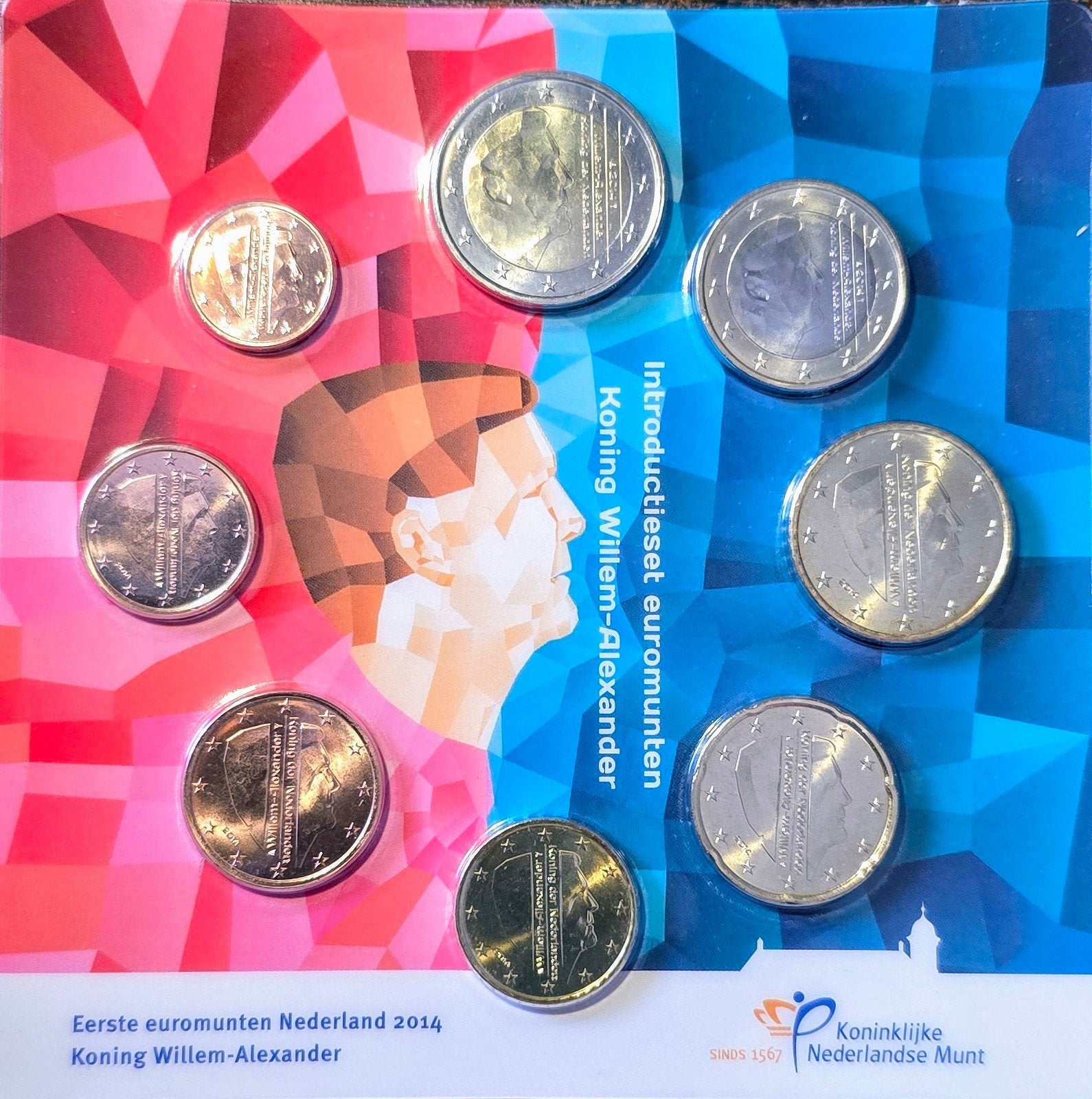 Introductieset euromunten Nederland 2014., Postzegels en Munten, Munten | Nederland, Ophalen of Verzenden, Koningin Beatrix, Euro's