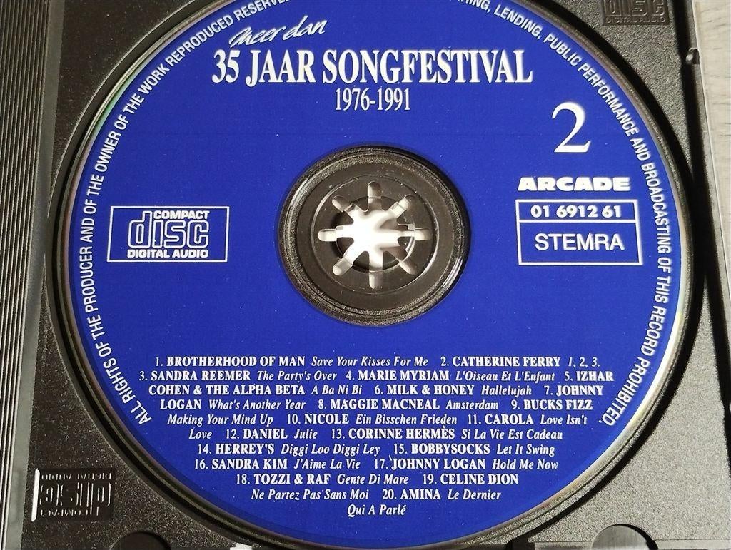 Meer Dan 35 Jaar Songfestival 1976-1991 Vol 2, Cd's en Dvd's, Cd's | Verzamelalbums, Ophalen of Verzenden, Zo goed als nieuw, Pop