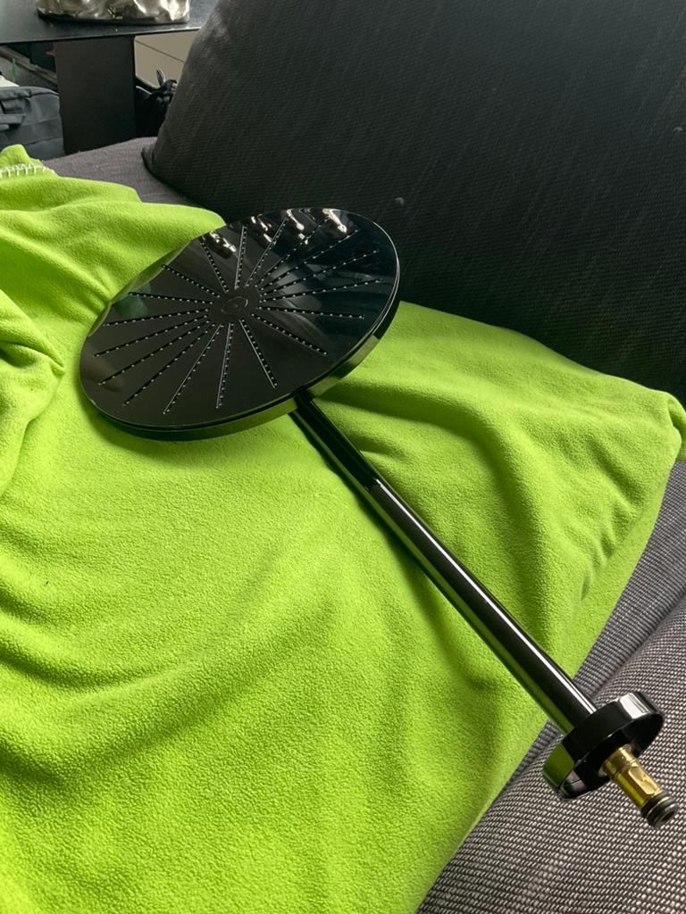 Vola regendouche 060 Zwart, Ophalen, Zo goed als nieuw, Rvs, Douche