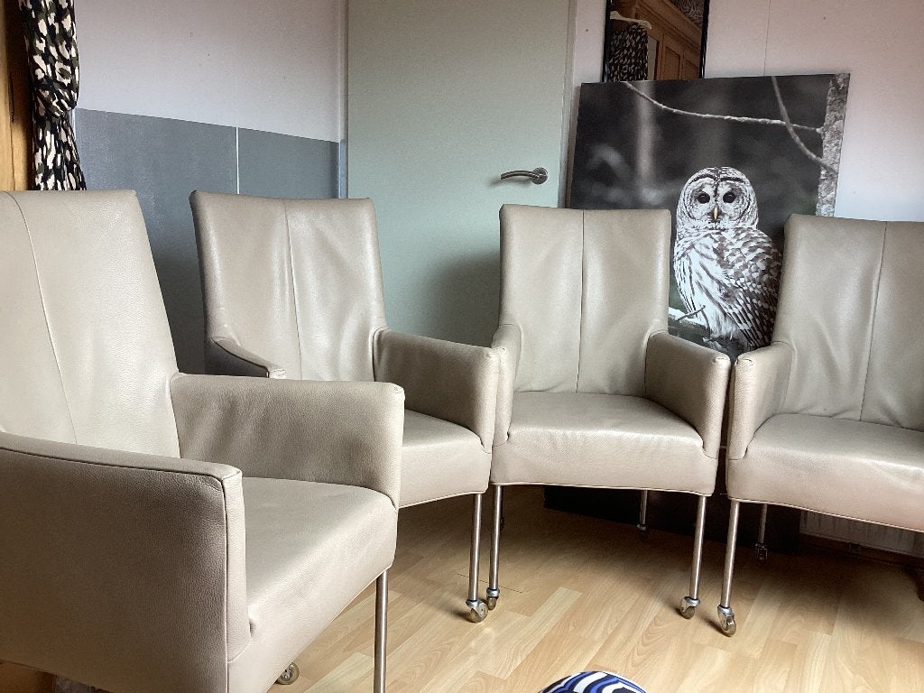 Eethoek stoelen, Ophalen, Gebruikt, Overige kleuren, Leer