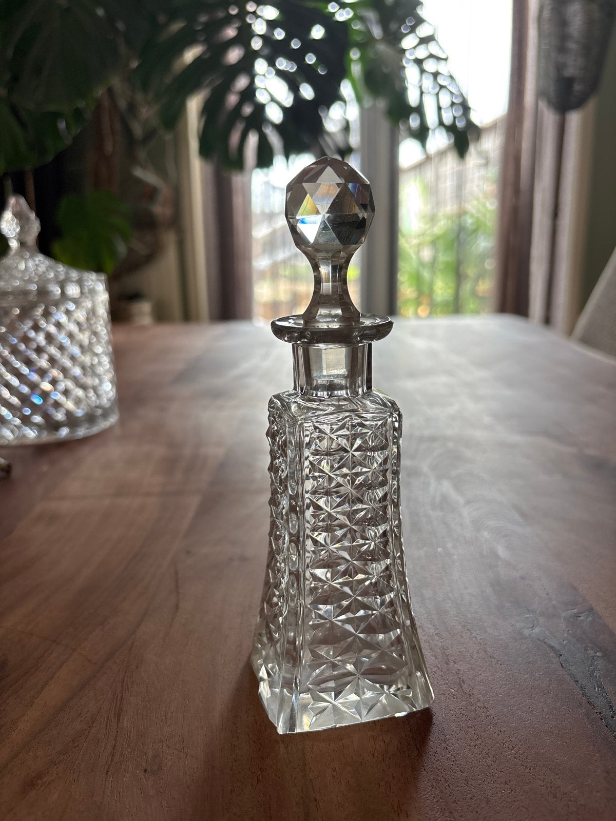 Antiek Kristallen Parfumflesje - Perfecte Staat, Ophalen of Verzenden