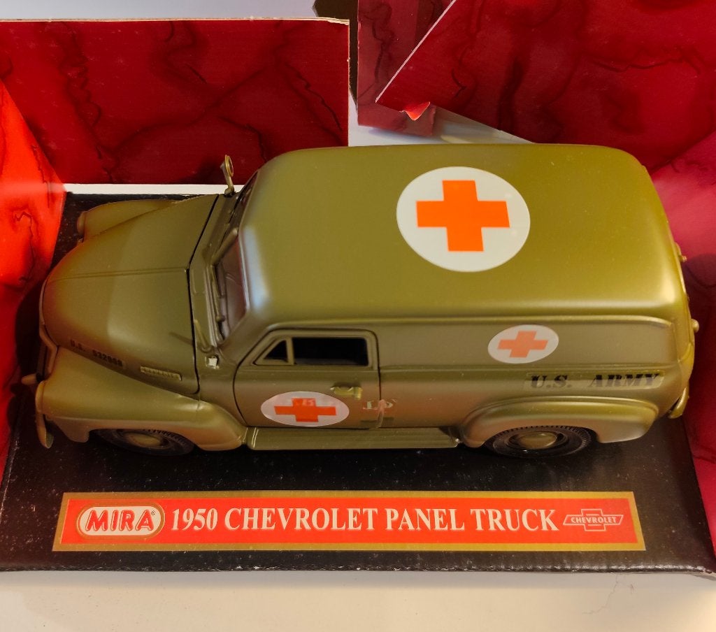 Modelauto 1:18 Mira 1950 Chevrolet Panel truck, Ophalen, Gebruikt, Auto, Overige merken