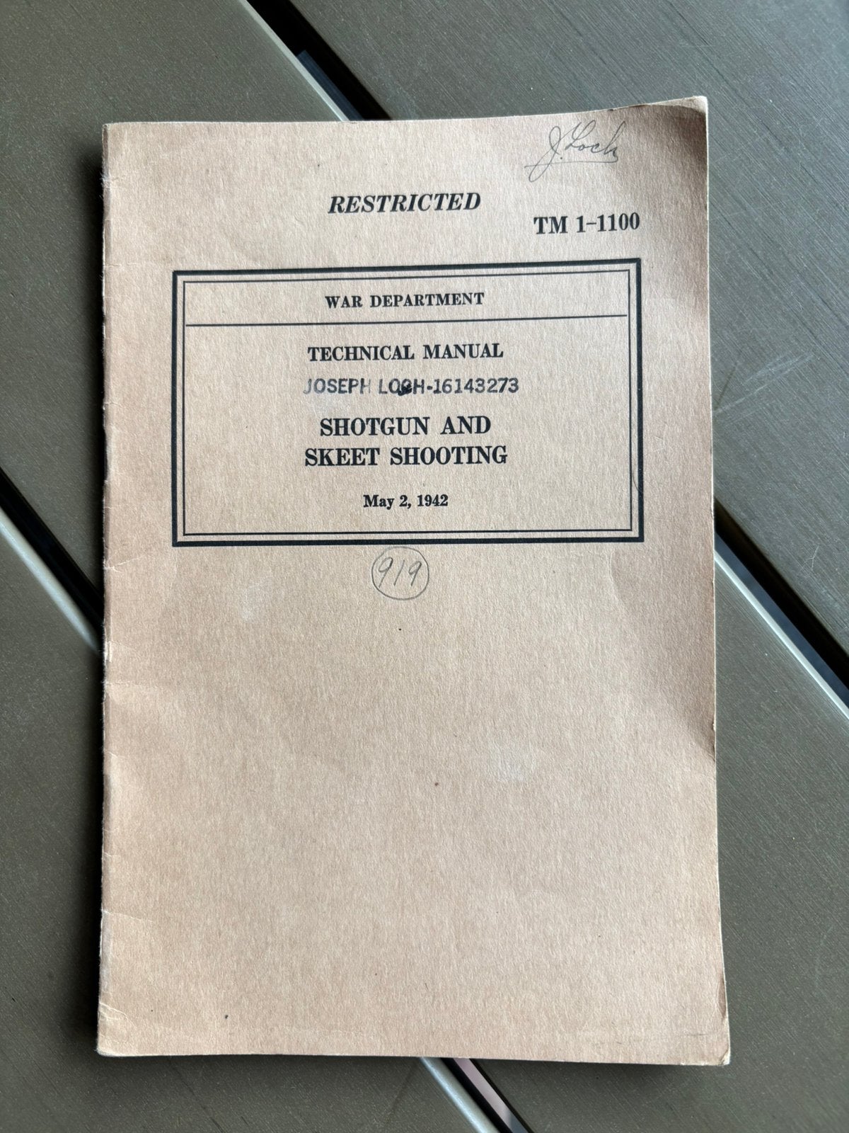 Ww2 us tm shotgun 1942, Ophalen of Verzenden