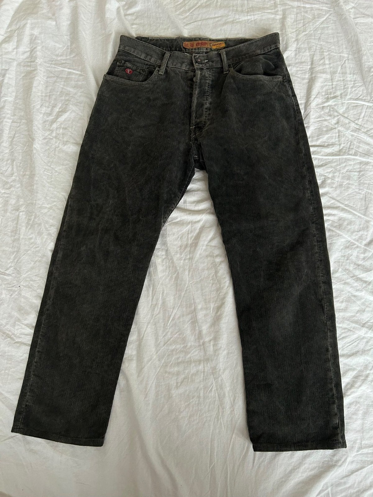Y2K Corduroy Energie Jeans - Maat 34, Energie, Maat 48/50 (M), Zwart, Ophalen of Verzenden