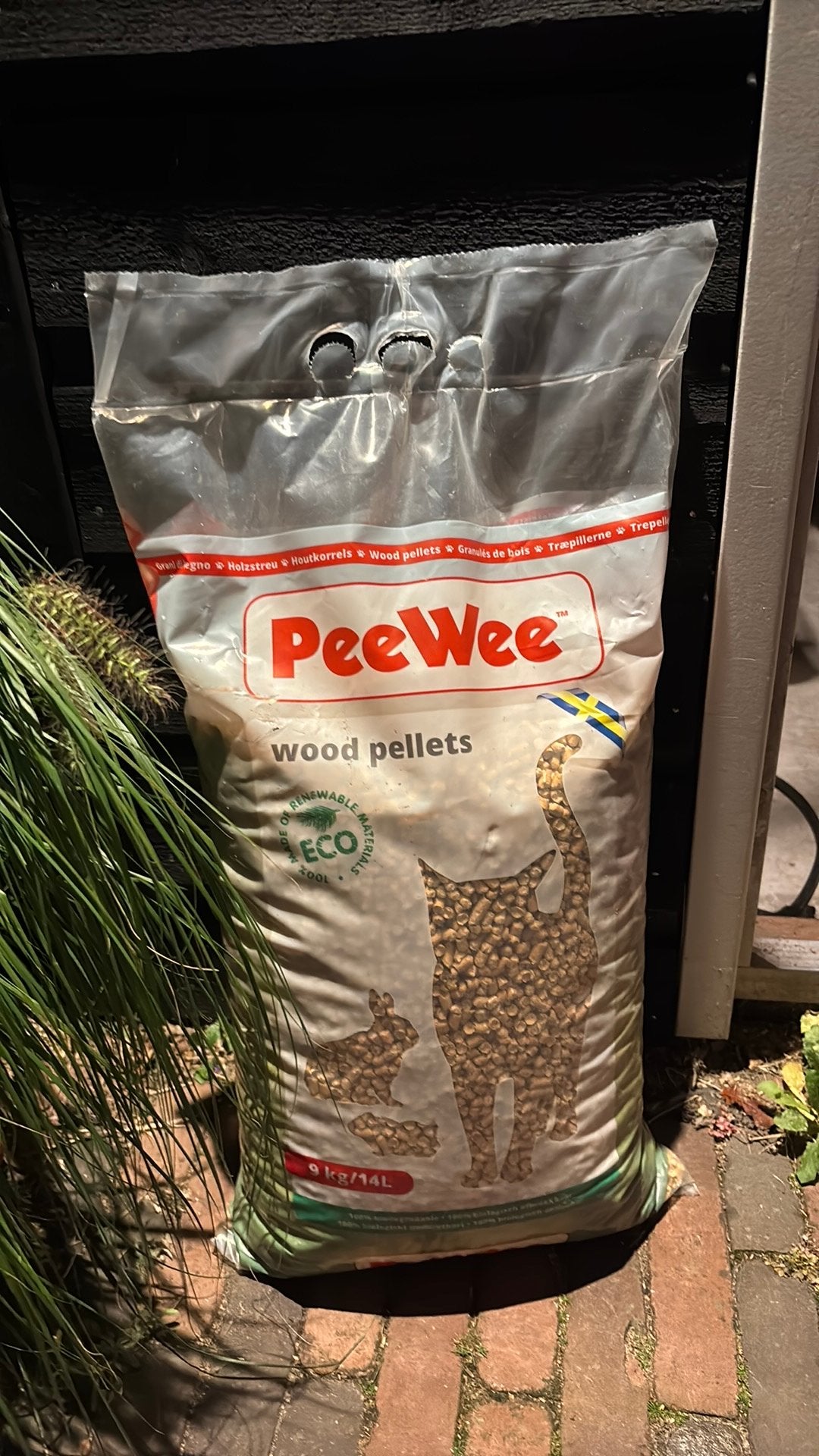 Peewee houtkorrels 9kg, Ophalen of Verzenden, Kat