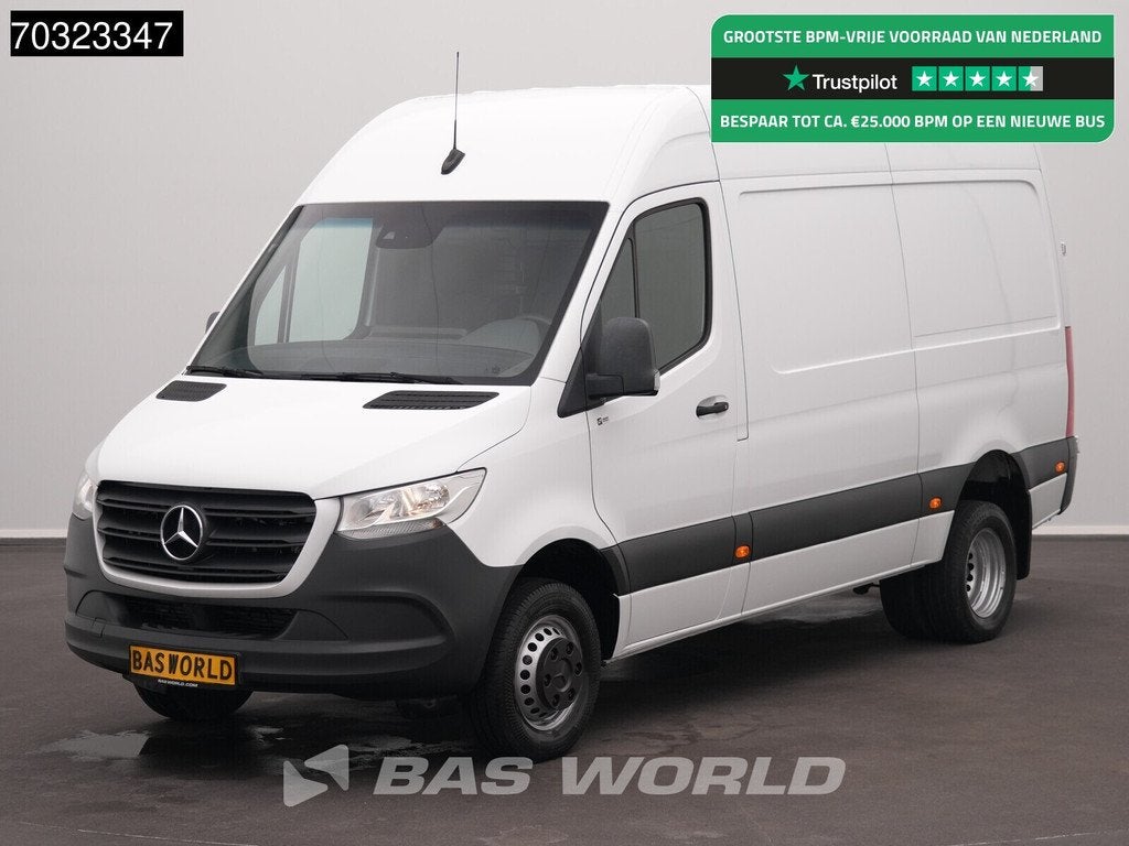 Mercedes Sprinter 514 CDI Automaat Dubbellucht L2H2 Navi Air, Auto's, Bestelauto's, Automaat, Stof, Gebruikt, Euro 6