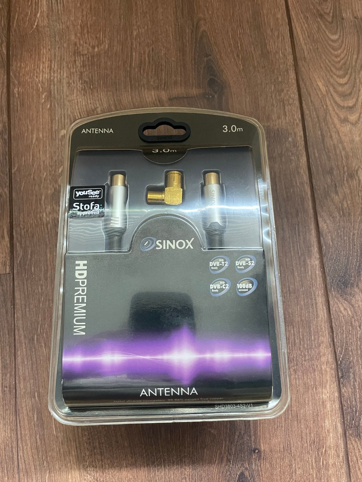 SINOX HD Premium Antennekabel 3.0m - Nieuw in verpakking, Ophalen of Verzenden, Nieuw, 2 tot 5 meter, Tv-kabel