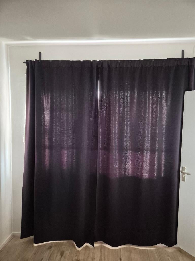 Zwarte overgordijnen IKEA, Ophalen, Gebruikt, Zwart