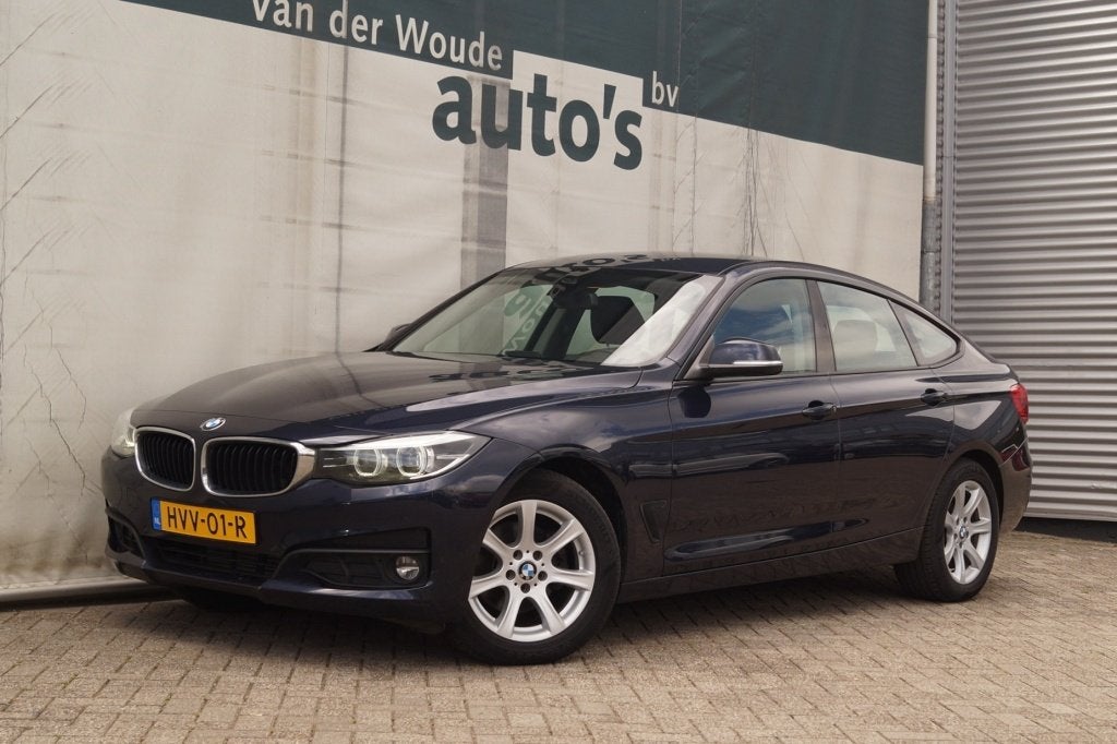 BMW 3-serie GT 320d 190pk Executive -LEER-NAVI-LED-ECC-PDC-, Auto's, BMW, Achterwielaandrijving, Euro 6, Blauw, Automatische klimaatregeling