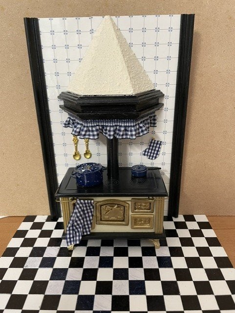 poppenhuis nostalgische keuken set, Verzamelen, Ophalen of Verzenden, Zo goed als nieuw, Poppenhuis