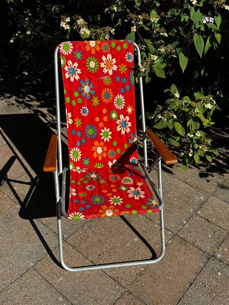 Vintage kampeerstoel, Ophalen, Zo goed als nieuw, Campingstoel