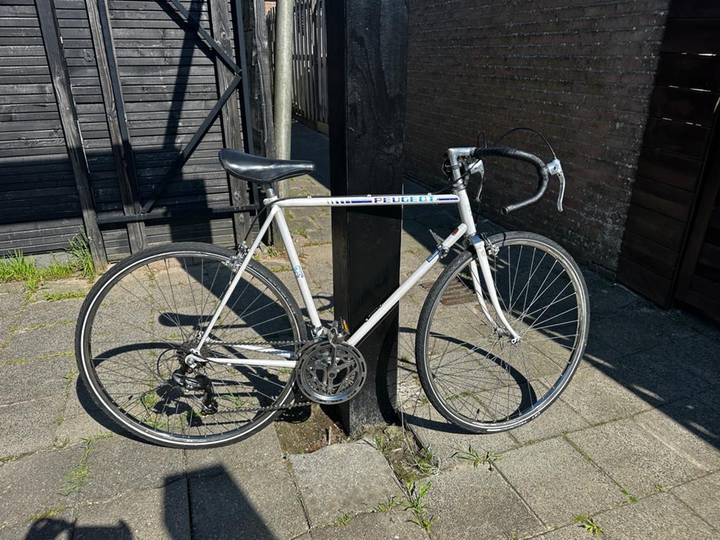 Peugeot PH10 1983 Racefiets - Nieuwe ketting, Carbon Cork, 28 inch, Gebruikt, 53 tot 57 cm, Ophalen
