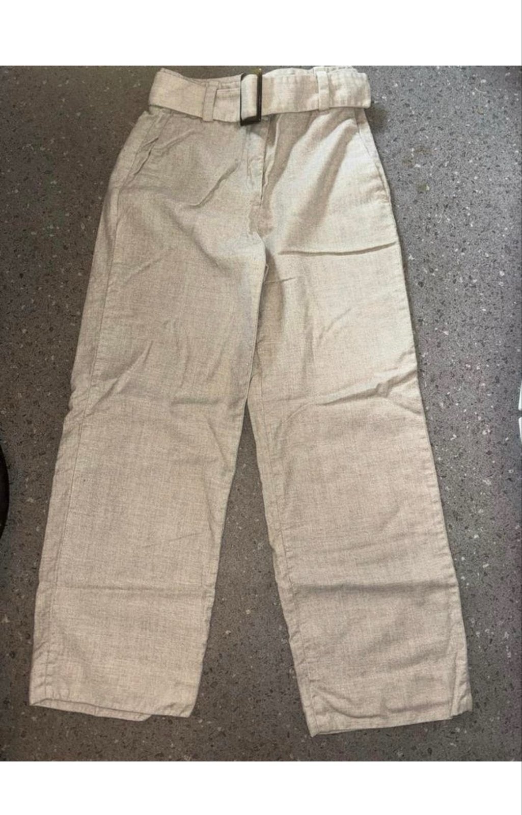 Massimo Dutti Dames Pantalon Maat XS, Beige, Ophalen of Verzenden, Maat 34 (XS) of kleiner, Lang