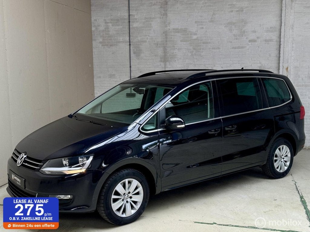 Volkswagen Sharan 1.4TSI 7 persoons|Cruise|Navi|Netjes, Auto's, Volkswagen, Voorwielaandrijving, Stof, Gebruikt, Zwart