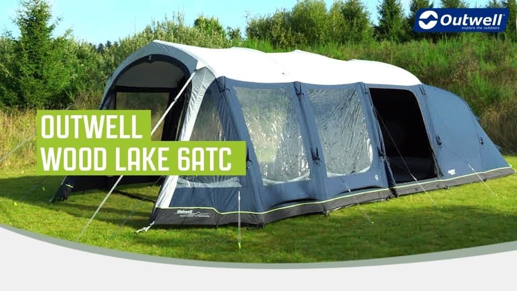 Outwell Wood Lake 6ATC tent, Caravans en Kamperen, Tenten, Ophalen, Gebruikt, Tot en met 6
