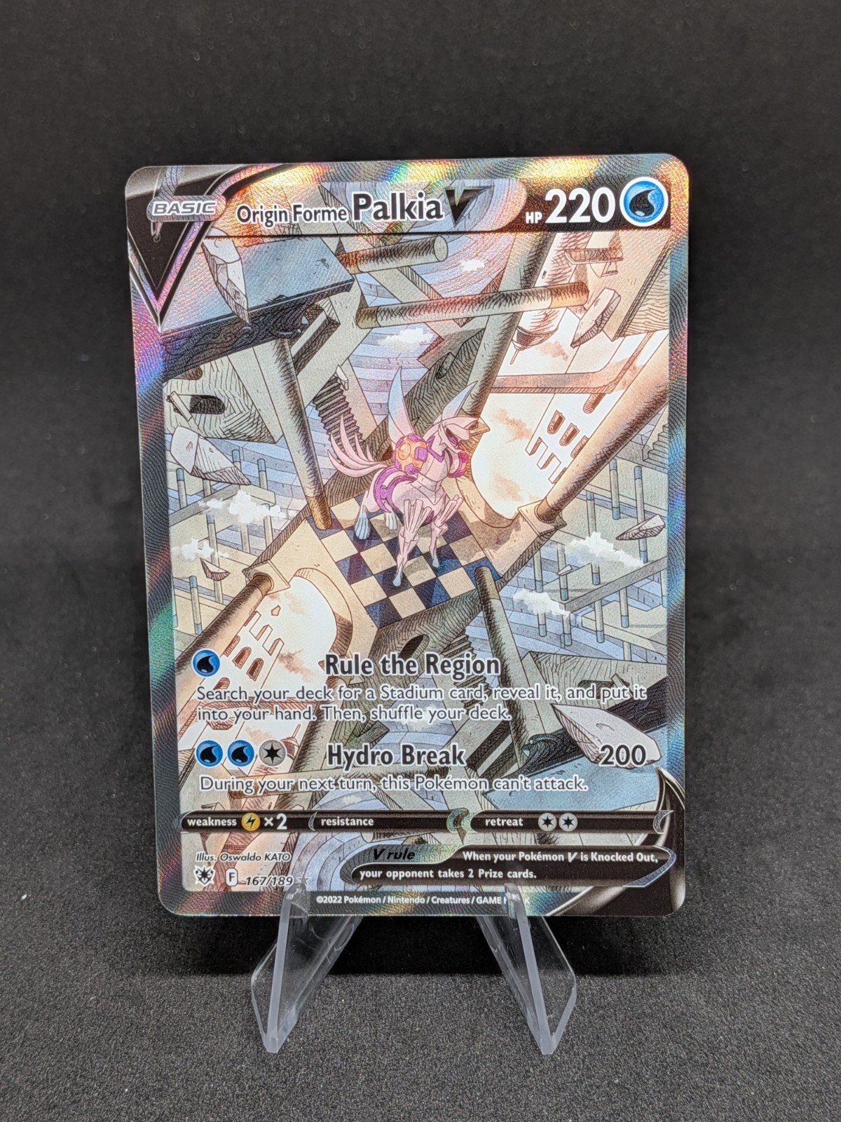 Palkia V – Pokémon TCG – Near Mint, Hobby en Vrije tijd, Ophalen of Verzenden, Zo goed als nieuw