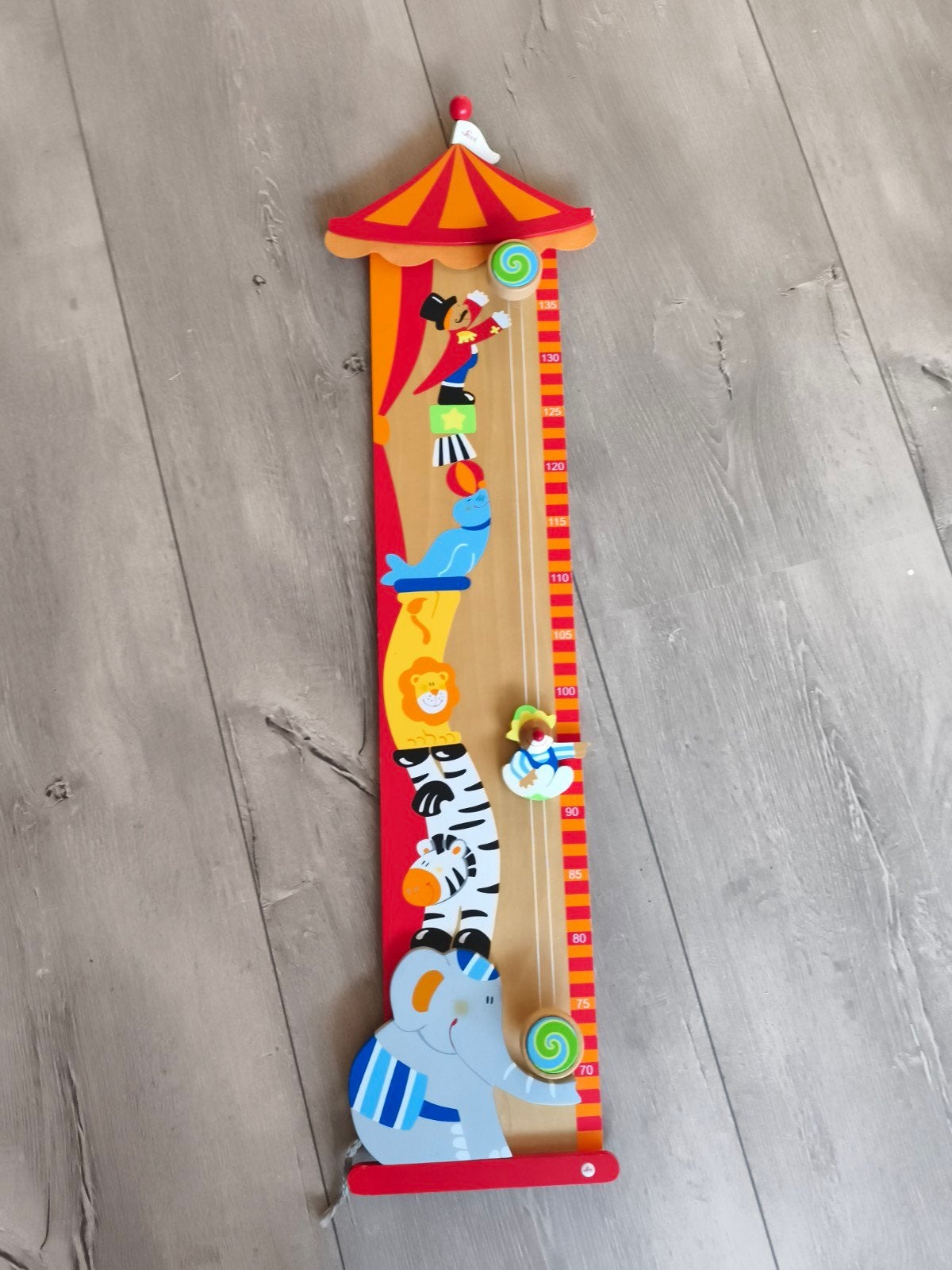 Houten groeimeter circus thema - Jip, Ophalen of Verzenden, Zo goed als nieuw, Overige typen