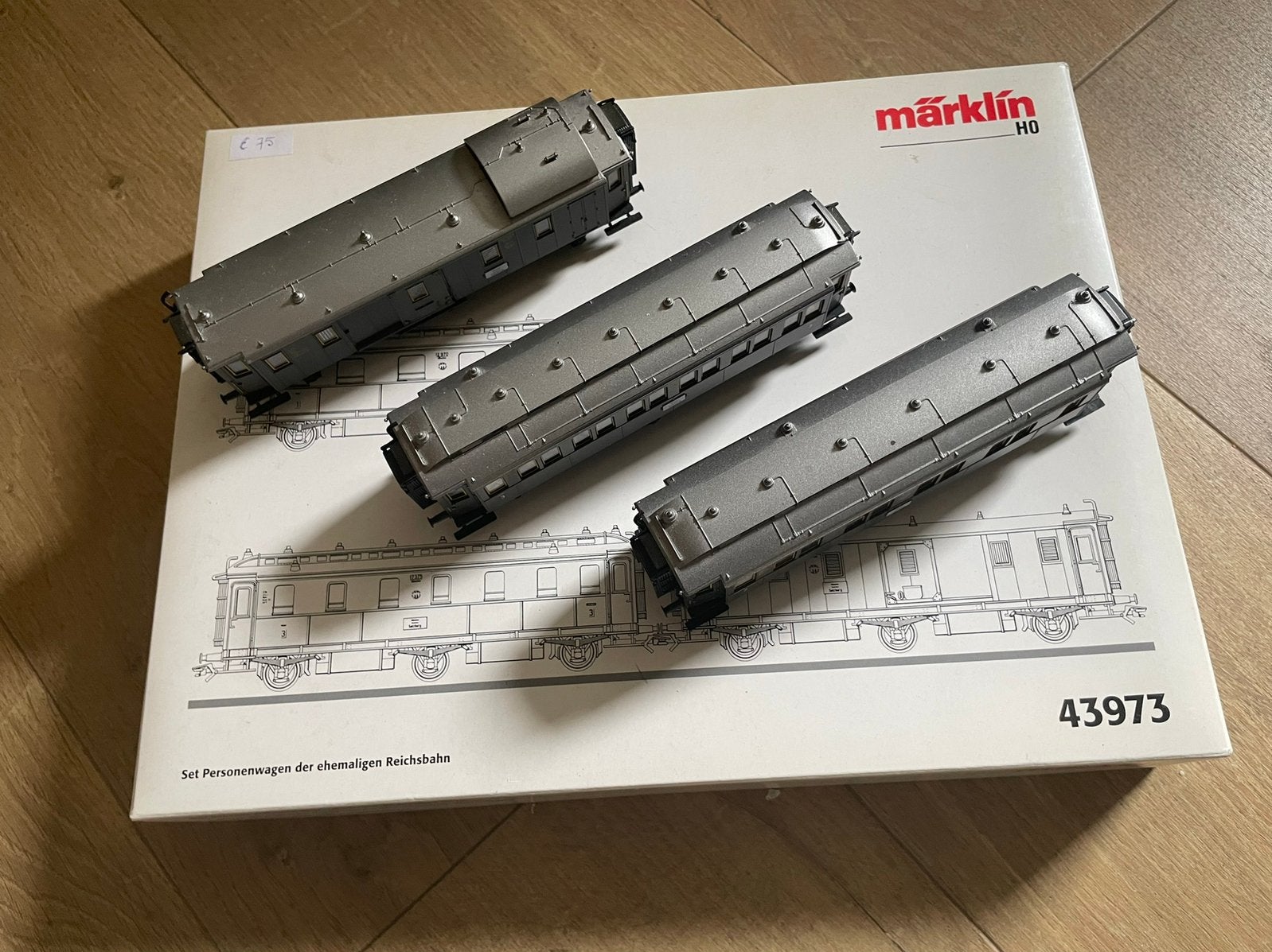 Marklin petsonenwagenset 43973, Wisselstroom, Wagon, Ophalen of Verzenden, Zo goed als nieuw