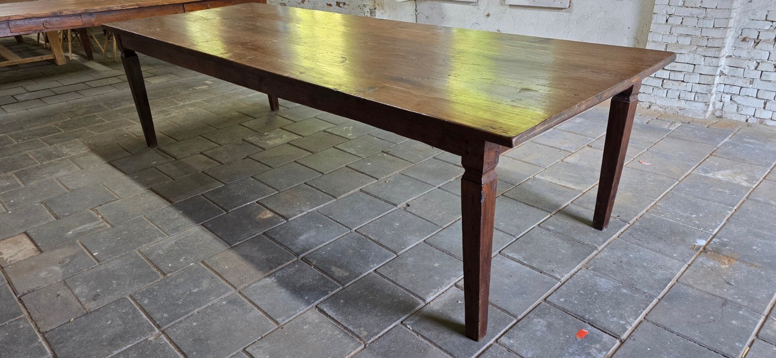Boerentafel-kloostertafel- kasteeltafel 3 meter lang, Gebruikt, 200 cm of meer, Ophalen of Verzenden, Nb
