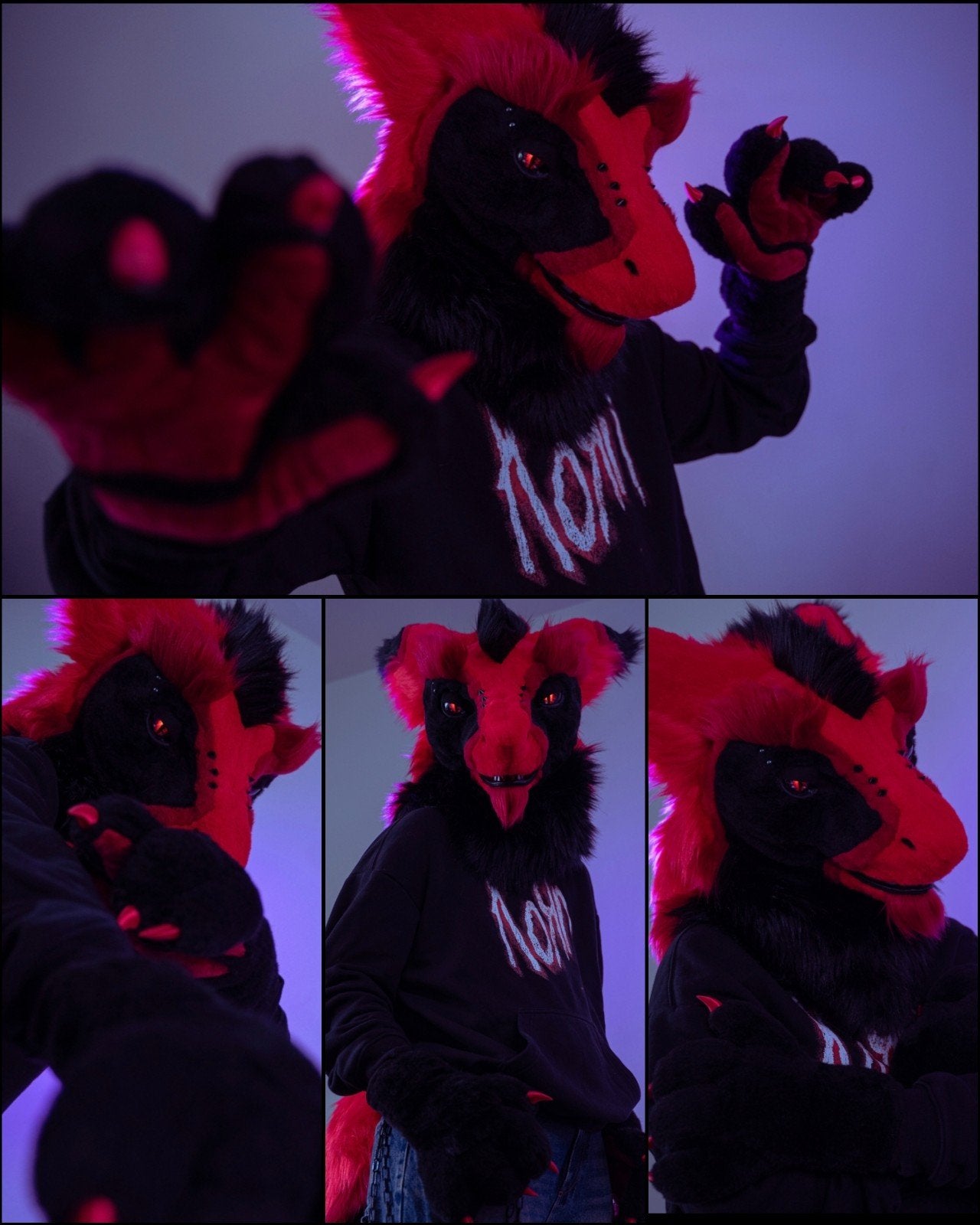 Red Sergal Dragon Fursuit partial, Ophalen, Nieuw
