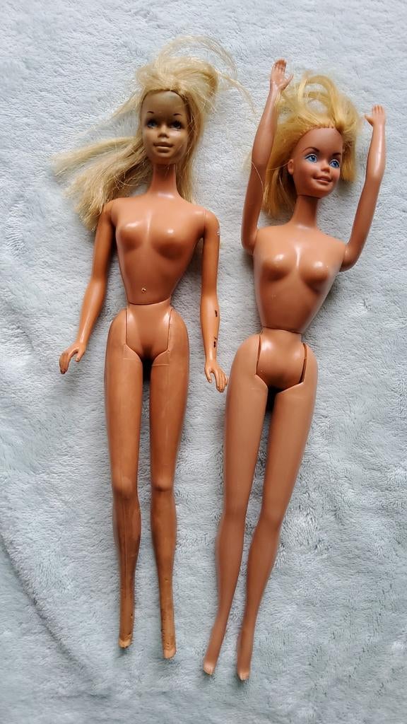 2 vintage Barbie Mattel tienerpop Sunset Malibu blond haar., Verzamelen, Poppen, Ophalen of Verzenden, Gebruikt, Fashion Doll