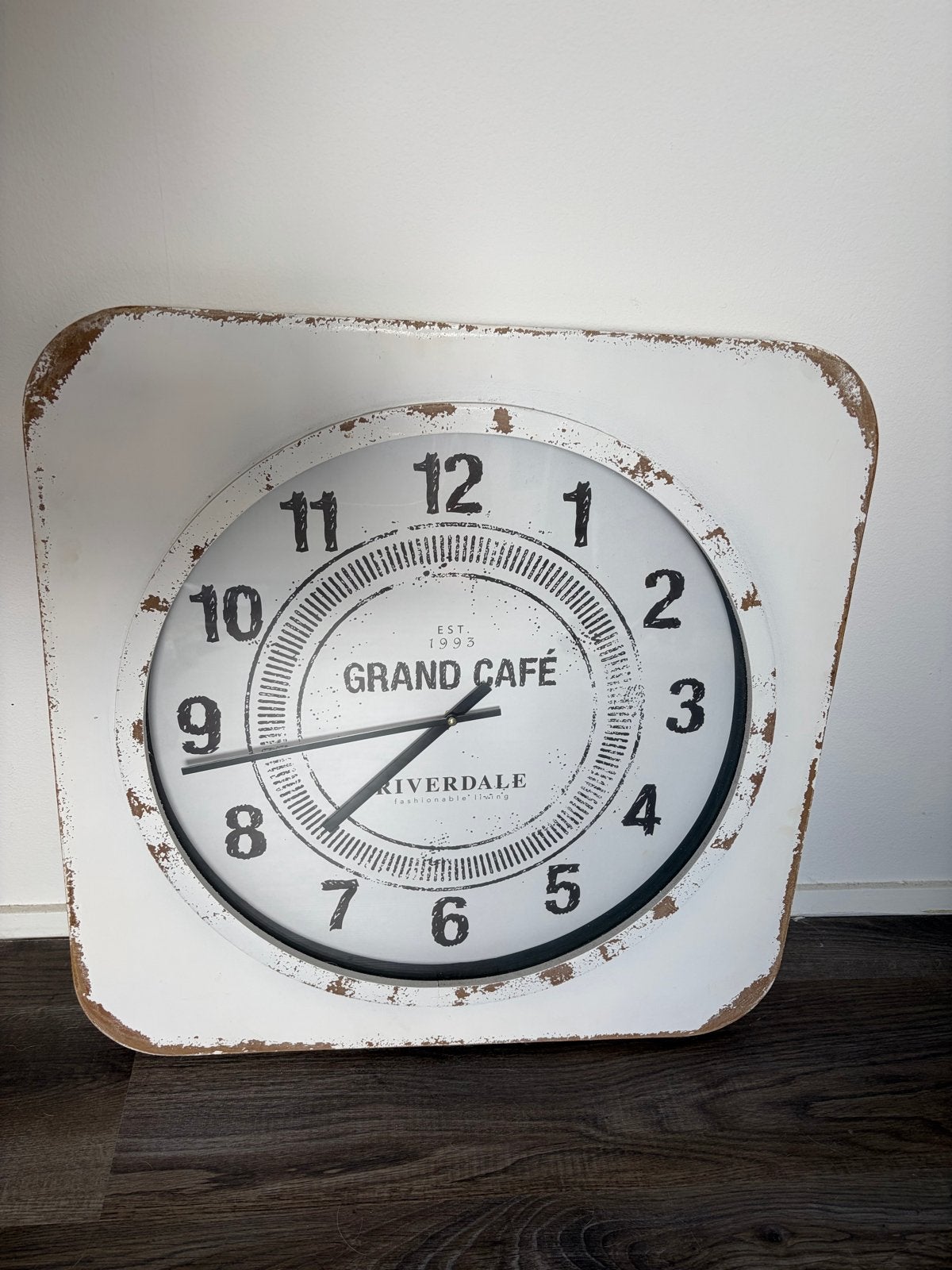 Riverdale Vintage Antieke Wandklok Wit 60 cm, Ophalen