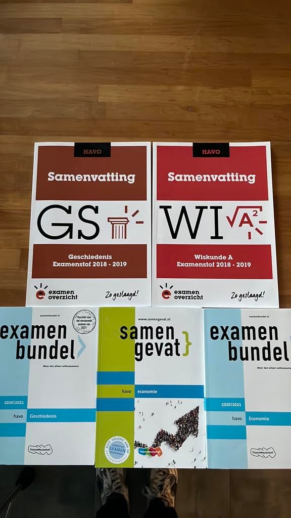 HAVO Examenbundels en Samenvattingen, Ophalen, Zo goed als nieuw, HAVO, Economie