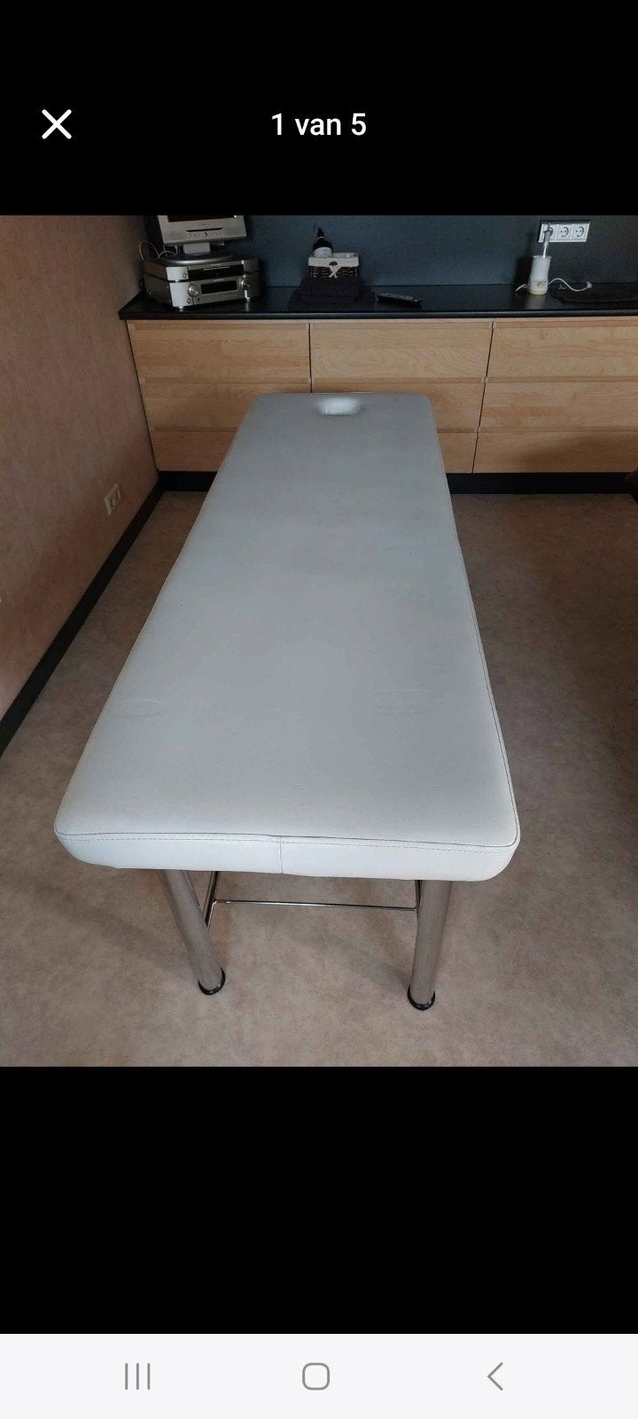 massagetafel met hotstone en voor kruidenstempels, Ophalen, Eenpersoons