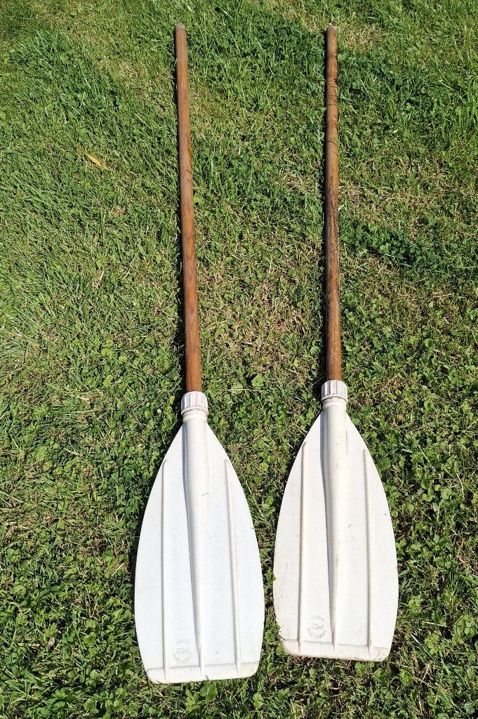 Set van 2 peddels voor roeiboot surfplank suppen kajak, Watersport en Boten, Peddels, Ophalen, Gebruikt