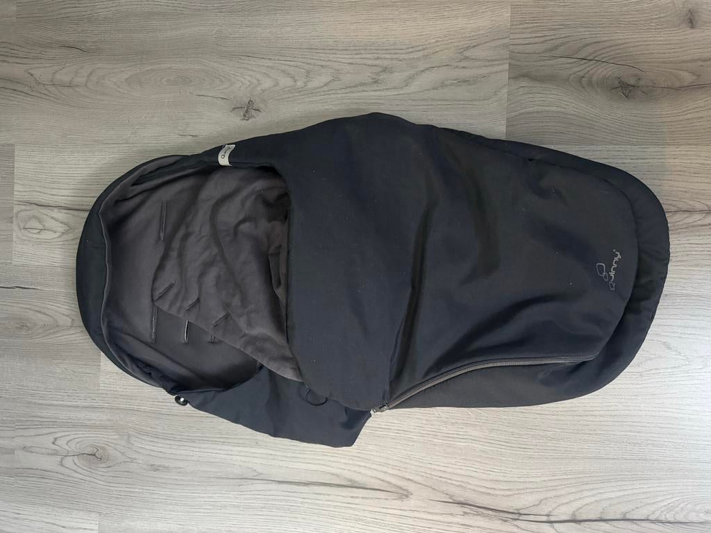 Quinny voetenzak zwart / grijs - Nog in goede staat, Ophalen, Gebruikt, Kinderwagen, Quinny