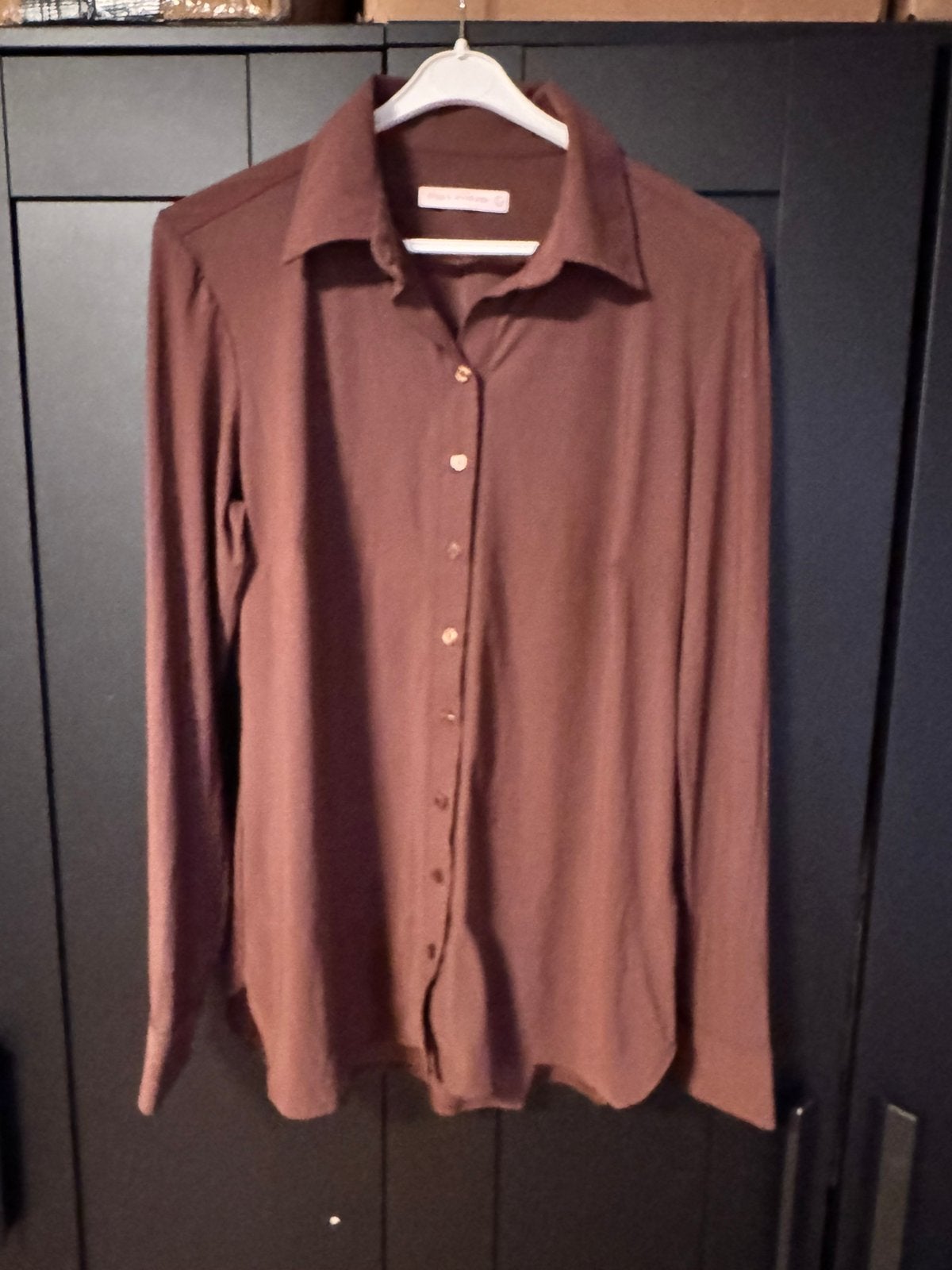 Studio anneloes poppy blouse mokka bruin maat L, Verzenden, Zo goed als nieuw, Maat 42/44 (L), Bruin