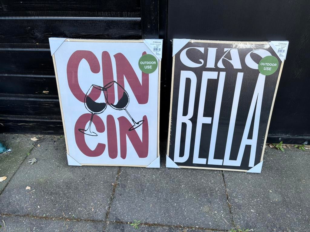 Canvas schilderijen voor buiten, Tuin en Terras, Ophalen, Zo goed als nieuw