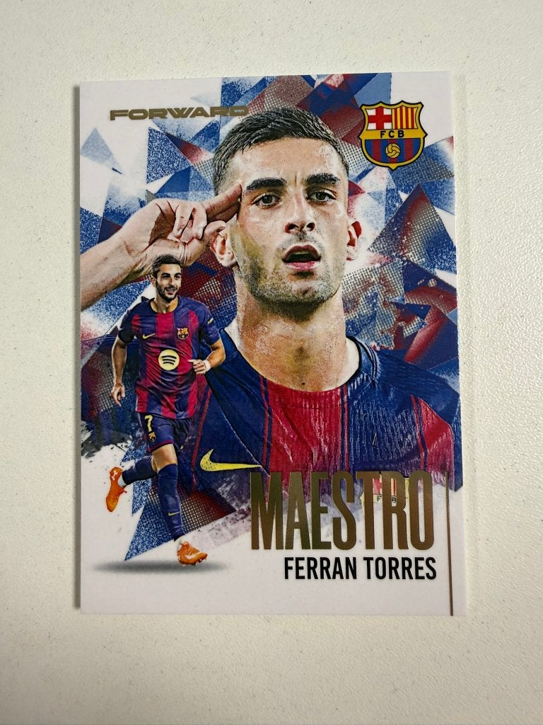 Ferran Torres /49 Maestro Futera FX Barcelona 2026, Ophalen of Verzenden, Nieuw, Buitenlandse clubs, Poster, Plaatje of Sticker