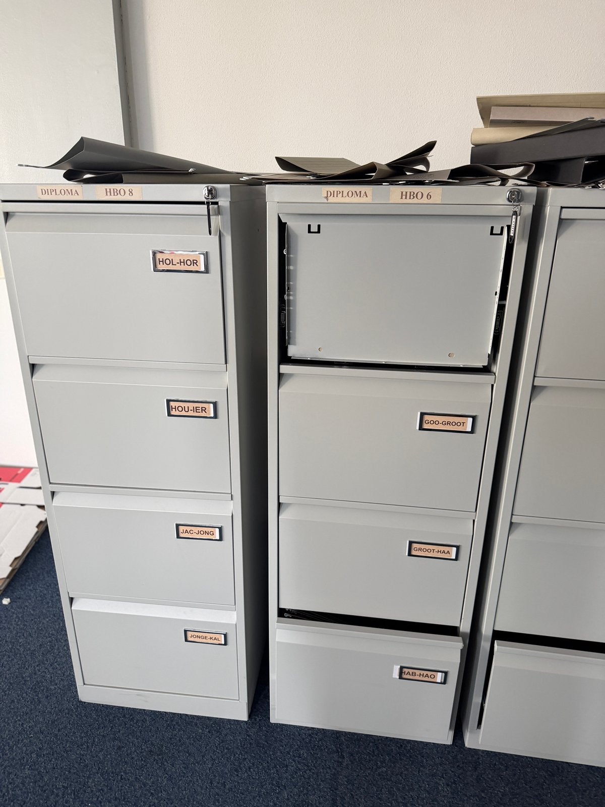 Grote partij Bisley ladekasten, Huis en Inrichting, Kasten | Roldeurkasten en Archiefkasten, Gebruikt, 100 tot 150 cm, Met slot