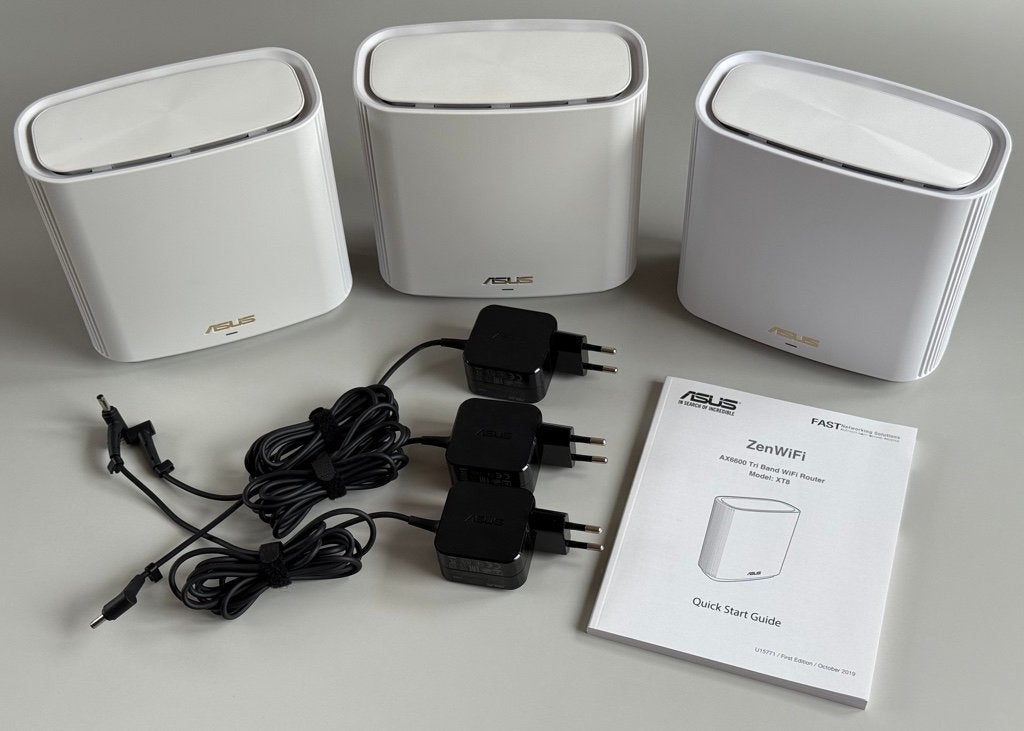 ASUS ZenWiFi AX XT8 – WiFi 6 Mesh-netwerk met 3 nodes, Ophalen, Gebruikt, Router