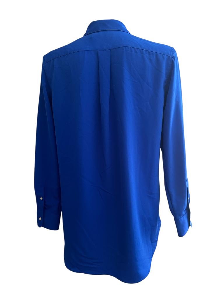 Ralph Lauren blouse S, Blauw, Ophalen of Verzenden, Zo goed als nieuw
