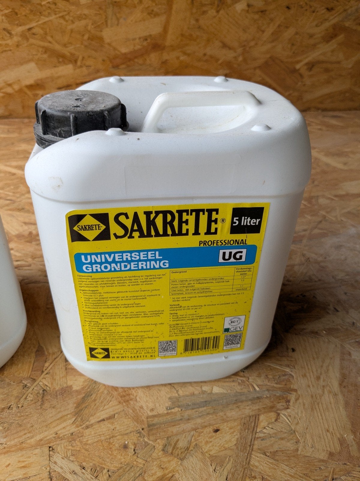 2x 5 liter Sakrete Universeel Grondering UG, 5 tot 10 liter, Ophalen of Verzenden, Nieuw