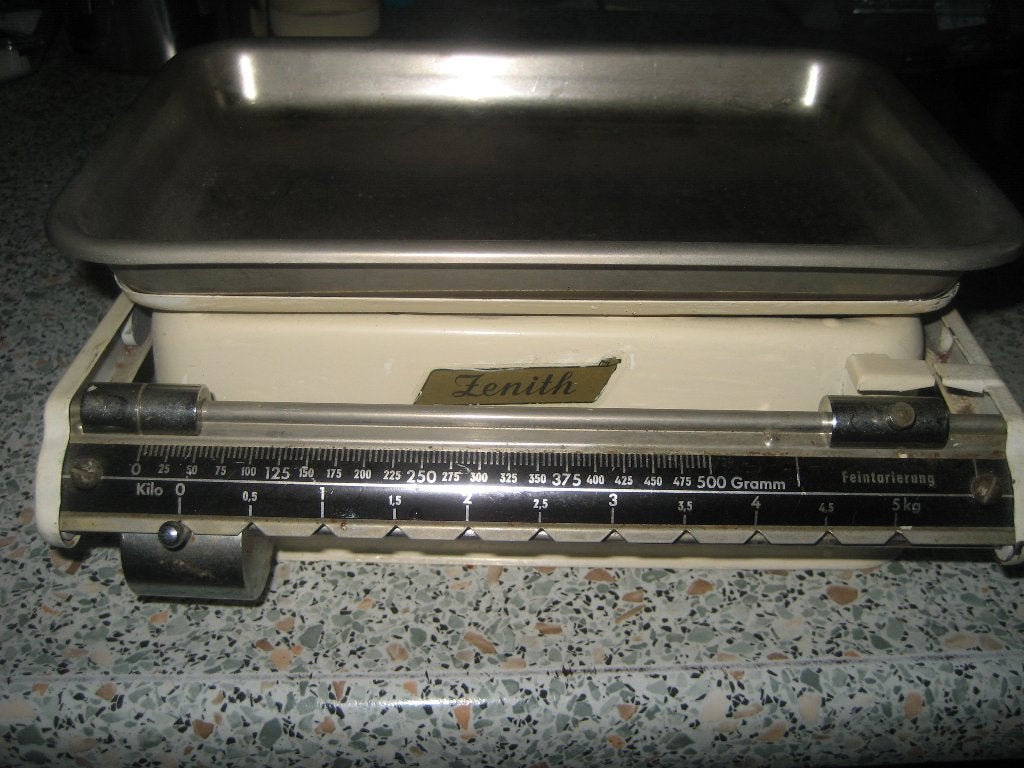 Zenith keuken weegschaal, retro, Verzamelen, Retro, Huis en Inrichting, Ophalen of Verzenden