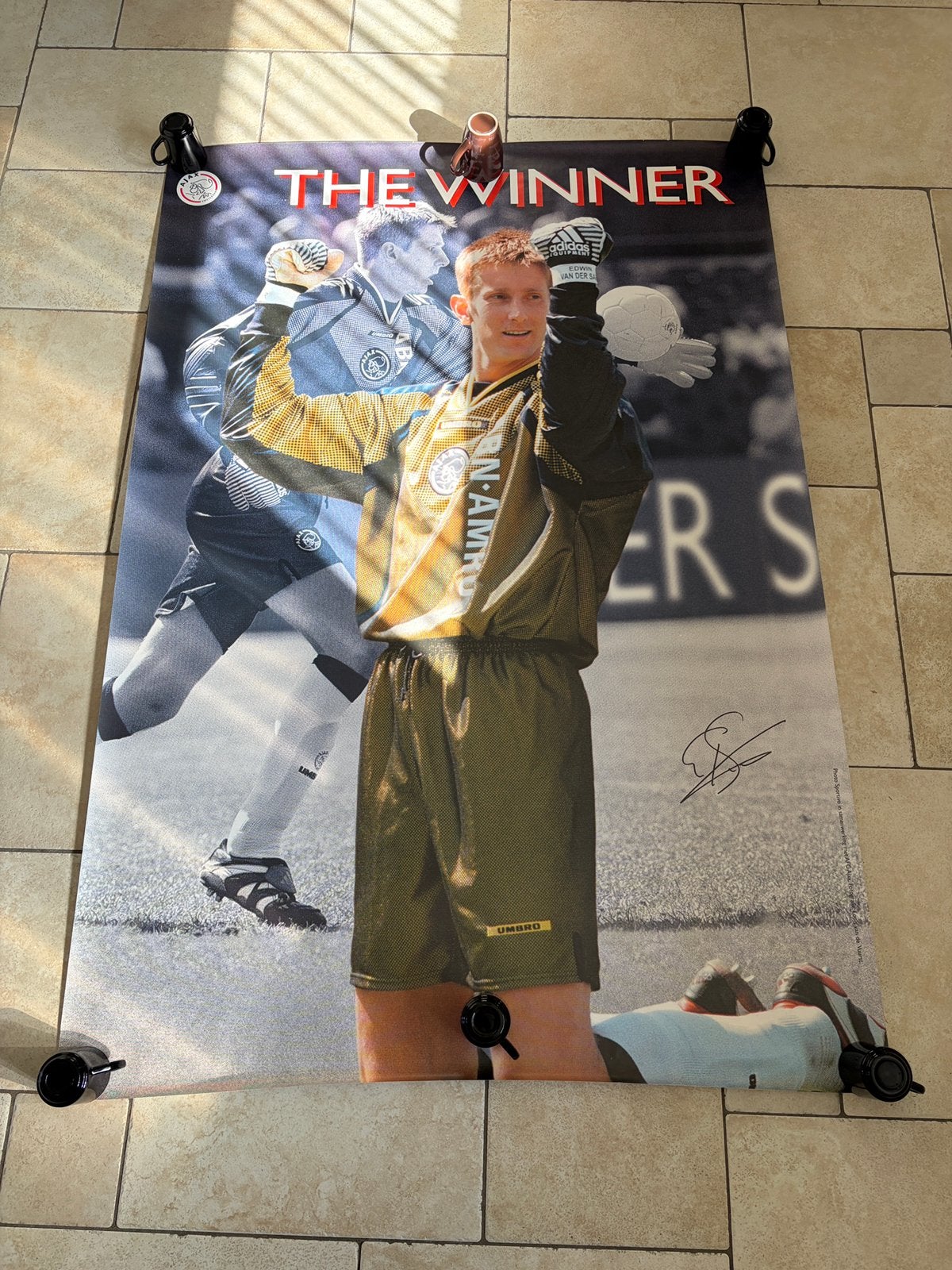 Deurposter Van der Sar (Ajax), Verzamelen, Ophalen, Zo goed als nieuw, Ajax, Poster, Plaatje of Sticker