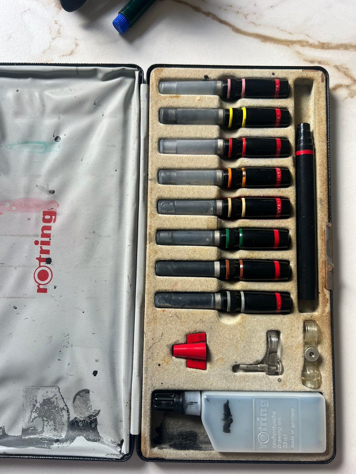 Rotring set, Ophalen of Verzenden, Gebruikt, Potlood of Stift