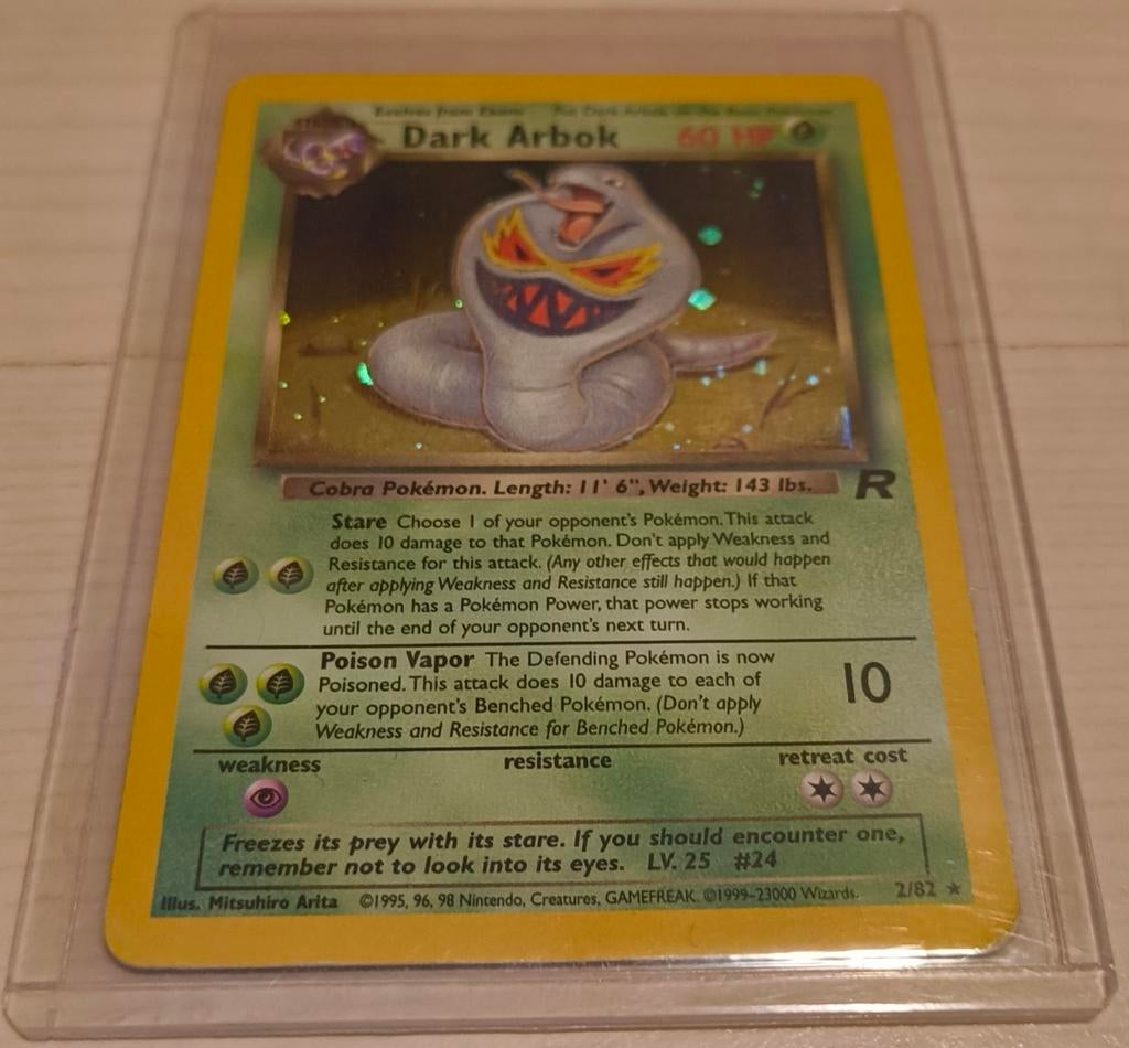 Dark Arbok Team Rocket Pokémon Kaart, Ophalen of Verzenden