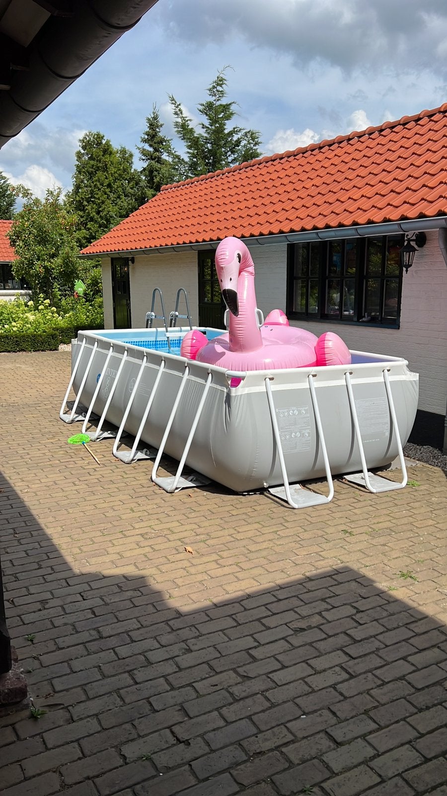 Intex Prism opzetbad 4 x 2 x 1 met zandfilterpomp, Tuin en Terras, Zwembaden, Ophalen, Gebruikt, 200 tot 300 cm, 80 tot 120 cm