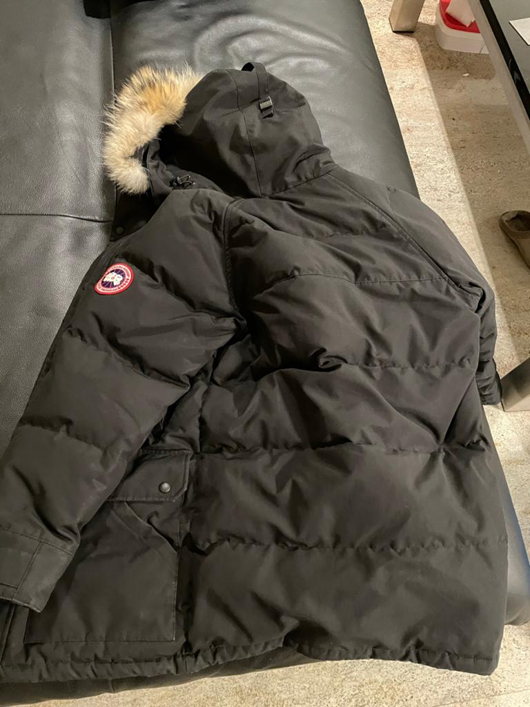 Canada Goose Emory Parka maat S, inclusief bon, Ophalen of Verzenden, Gedragen, Zwart